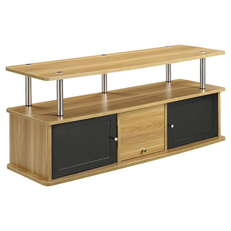 Designs2Go TV Stand for TVs up to 50" with 3 Storage Cabinets and Shelf - Breighton Home, 1 of 4