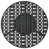 vidaXL Table Black Metal Small Bistro Table Round Vintage - 2 of 4