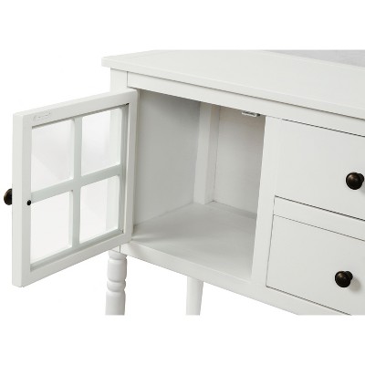 NicBex Buffet Cabinet with Storage Farmhouse Wood Kitchen Sideboard Console Table with Bottom Shelf and Adjustable Shelves for Living Room