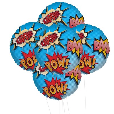 Birthday Express Superhero Party Foil Balloon Kit - 5 Pack