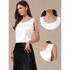 INSPIRE CHIC Women's Satin V Neck Sleeveless Summer Elegant Dressy Casual Tank Tops - 2 of 4