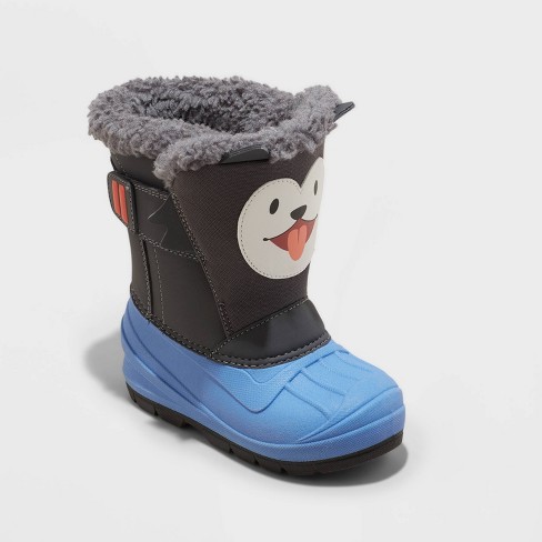 Toddler Boys' Frankie Winter Boots - Cat & Jack™ Blue 11t : Target
