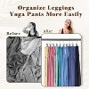 HOUSE DAY Legging Hanger Organizer with Rubber-Coated Clips for Yoga Pants, Workout Sets, Boots, Hats - 3 of 4
