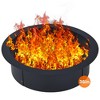 Smokeless Fire Pit, Round Wood Burning Fire Pits, Heavy Duty Firepits with Poker for Backyard, Bonfire, Outdoor 2.5mm Thickness Steel Black - 4 of 4
