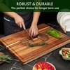 1.5" Thick Acacia Wood Cutting Board, 20" x 15" Chopping Board for Kitchen - 4 of 4