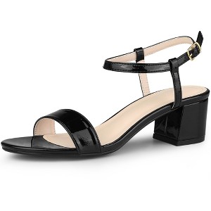 Perphy Women's Open Toe Chunky Heel Ankle Strap Slingback Sandals - 1 of 4