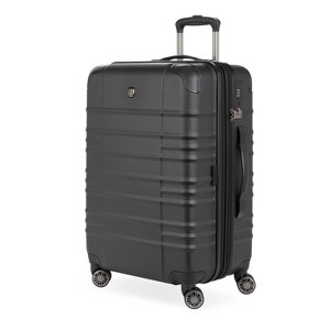 SWISSGEAR  Cascade Hardside Medium Checked Spinner Suitcase - Black - 1 of 4