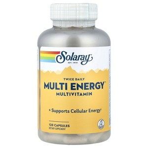 Solaray Twice Daily Multi Energy™ Multivitamin, Iron Free, 120 Capsules - 1 of 4
