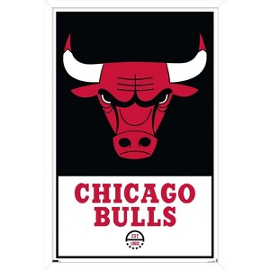 Trends International NBA Chicago Bulls - Logo 21 Framed Wall Poster Prints - 1 of 4