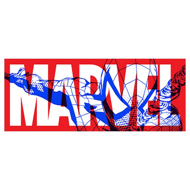 Men's Marvel Classic Block Spider-Man Logo T-Shirt, 2 of 6