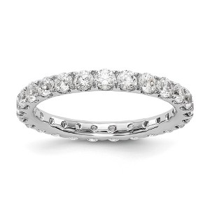 Black Bow Jewelry 14K Gold 1.5 Ctw U Shared D-F Color Lab Created Diamond Eternity Band - 1 of 4