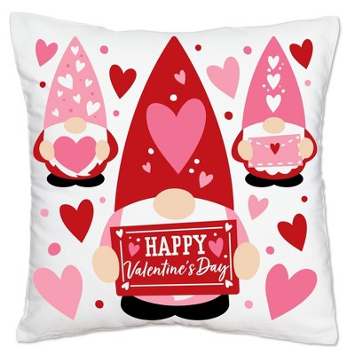  COCOKEN Pink Heart Gnome Cushion Case Red Balloon Throw Pillow  Cover Happy Valentine's Day Pillowcase 24x24in Cotton Linen Valentine's Day  Gnome Love Pillow Case Valentine's Day Party Decor : Home 