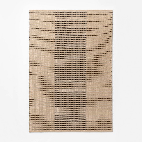 7 X10 Reseda Hand Woven Striped Jute, Striped Cotton Area Rugs