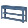 62.2" Stylish Console Table Table with 4 Storage Drawers and 2 Shelves for Entryway Hallway 4M - ModernLuxe - 4 of 4