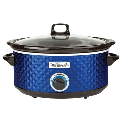Crock-Pot 7qt One Touch Cook and Carry Slow Cooker - Blue - Yahoo Shopping