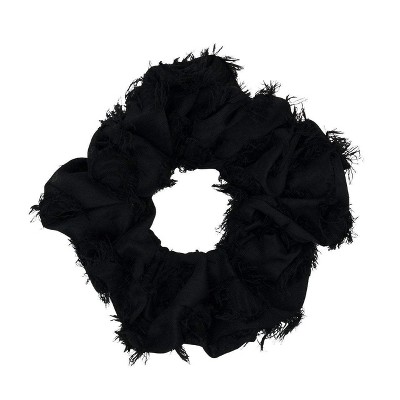 The cute discount white cloud black scrunchie is non-returnable