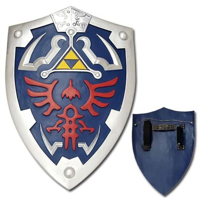 The Legend Of Zelda Shield Triforce Hylian Crest Metal 2 Piece Pin