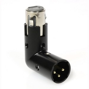 LyxPro Adjustable XLR Right Angle Adapter, Male & Female Connector - 1 of 4