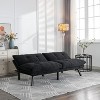 Convertible UNISOAR Foldable Modern Sofa Bed, Futon Lazy Sofa Bed, Lounge Chair Indoor,Light Gray/Blue/Black/Cream/Green/Brown - 4 of 4