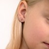 Girls' Radiant Hot Air Balloon Standard Sterling Silver Earrings - In Season Jewelry - 3 of 4