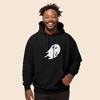 Dalix Giant Ghost Embroidered Hoodie Soft Fleece Hood Sweatshirt Mens - 2 of 4