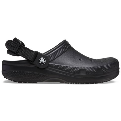 Crocs Adult Classic Work Clogs Adjustable Slip Resistant Work Shoes M11 Black Target