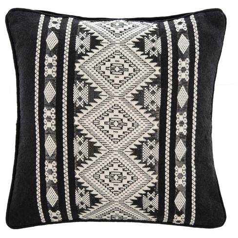 Target black best sale and white pillow