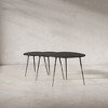 Jofran,Reeves Abstract Contemporary Solid Acacia Wood Nesting End Tables (Set of 3) - 3 of 4
