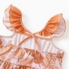 PATPAT Disney Princess Rapunzel Ariel Moana Belle Toddler Girl Dress Ruffle Sleeve Crossback Strap Birthday Summer Sundress 2-6 Y - 4 of 4