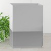 Pure Ceramic Bathroom Wastebasket - Nu Steel: Resin Construction, 6L Capacity, Solid Pattern, 11" Height - image 4 of 4