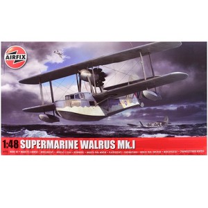 Level 3 Model Kit Supermarine Walrus Mk.I Aircraft with 3 Scheme Options 1/48 Plastic Model Kit by Airfix - 1 of 4