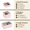 15 Drawers Dresser, Large Chests of Drawers, Fabric Storage Dresser Organizer Unit, for Closet, Hallway, Living Room, Pink - 2 of 4