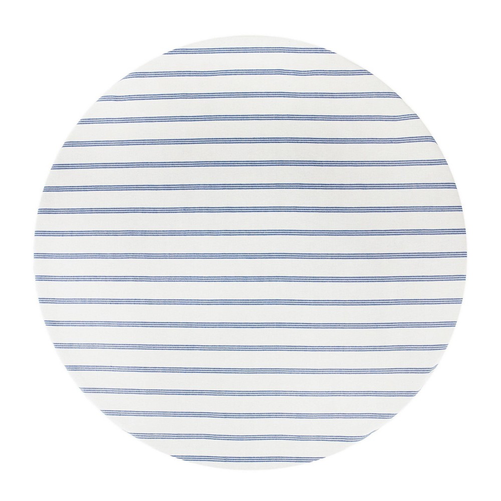 70" Cotton Striped Round Tablecloth Blue - Threshold™