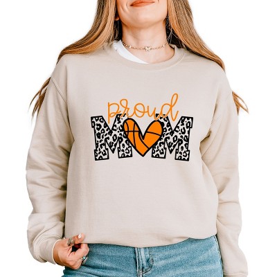 Simply Sage Market Proud Mom Basketball (Colorful) Sweatshirt