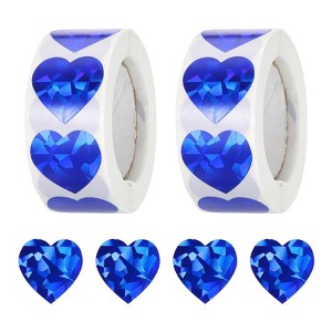 Unique Bargains Self-Adhesive Heart Decoration Sticker for Envelope Wedding 1000 Pcs - 1 of 4