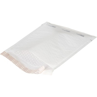 COASTWIDE 4 x 8 White Kraft QuickStrip Bubble Mailers CW56587