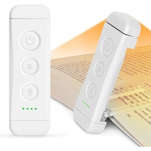 Link Clip On LED Book Light For Reading In Bed Flexible Head Portable Rechargeable Multiple Lighting Colors & Brightness For Adults & Kids - 1 of 4