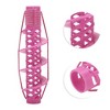 Unique Bargains Women's Heatless Voluminous Hair Roller 5.08"x1.57" Rose Red 2pcs - 3 of 4