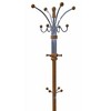 Rack Clothes ,73" Tall Chrome and Wood Coat Rack for Closet, Wardrobe, Oak - 2 of 4