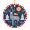 Scandinavian Folk Deer Christmas Ornament, Ethnic Boho Tree Gift | OrnamentallyYou - 4 of 4