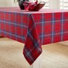 Solino Home Linen Plaid Tablecloth | Red Tartan Plaid - 3 of 4