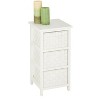 Honey-Can-Do 3 Drawer Chest White: Decorative Storage Drawers, Wood Surface, 24" Height, 12" Depth, 3 Shelves - image 2 of 3