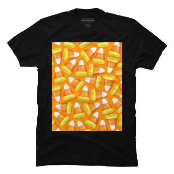 Men's Design By Humans Halloween Candy Corn By NewburyBoutique T-Shirt