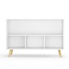 Kumasinova Kids Bookshelf with 3 Collapsible Fabric Drawers, Children's Book Display, Toy Storage Cabinet Organizer,Safety-Buckled Storage Bookcase - 3 of 4