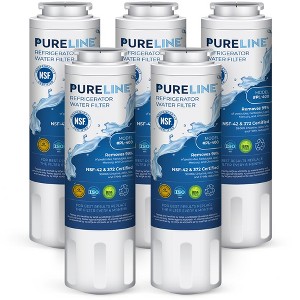 PureLine Maytag UKF8001 Refrigerator Water Filter Replacement, Whirlpool EDR4RXD1, Everydrop Filter 4, 4396395, Kenmore 469006 (5 Pack) - 1 of 4
