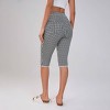 Women's Gingham Mid-Rise Capri Pants - Wild Fable™ Black/White - 2 of 4