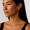 Gold Plated Small Huggie Hoop Cubic Zirconia Earrings for Women, Sparkling Pave Setting Huggie Earrings, for Special Occasions - 4 of 4
