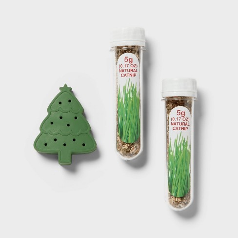 Xmas Tree Catnip Interactive Cat Toy Wondershop Green