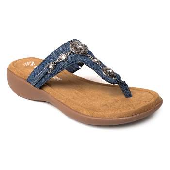 Totes® Women's Sol Bounce Ara Thong Sandals - Mineral, 9 - City Market