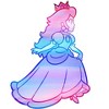 Girl's Nintendo Princess Peach Rainbow Fade T-Shirt - 2 of 4